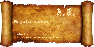 Megela Bence névjegykártya